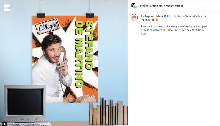 stefano de martino il collegio voce