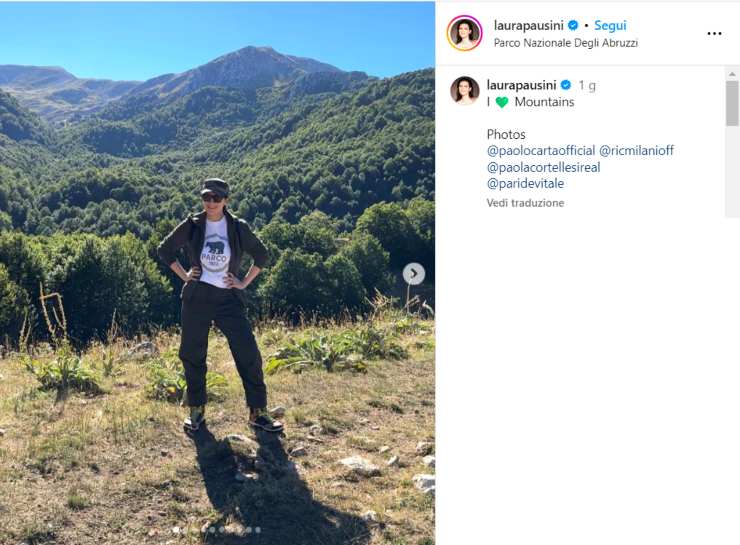 laura pausini trekking