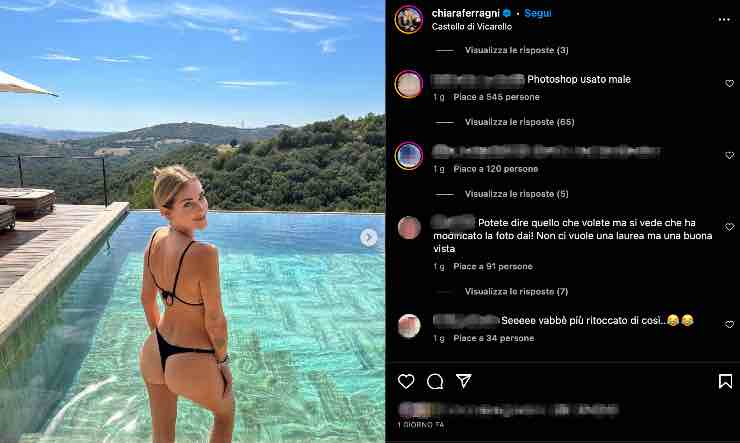 accuse Chiara Ferragni 