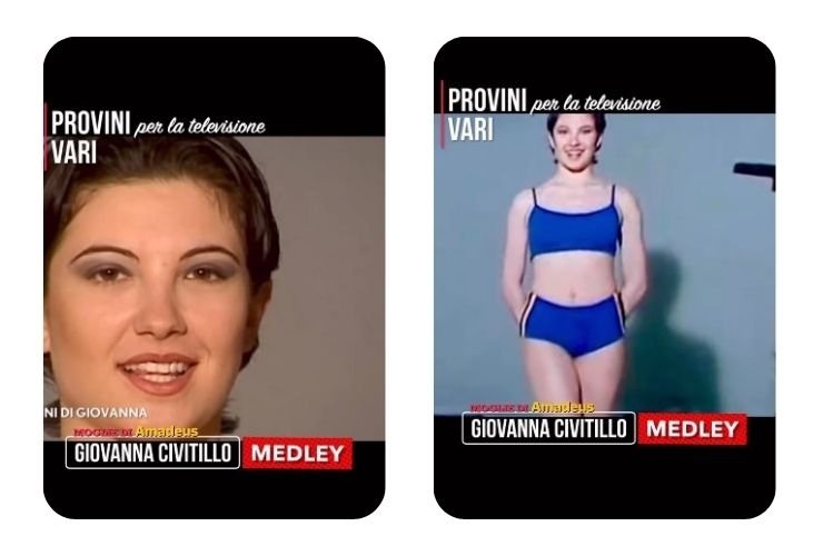 Giovanna Civitillo provini esordi capelli corti