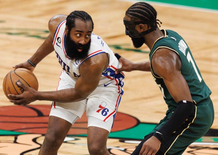 James Harden contro Jaylen Brown