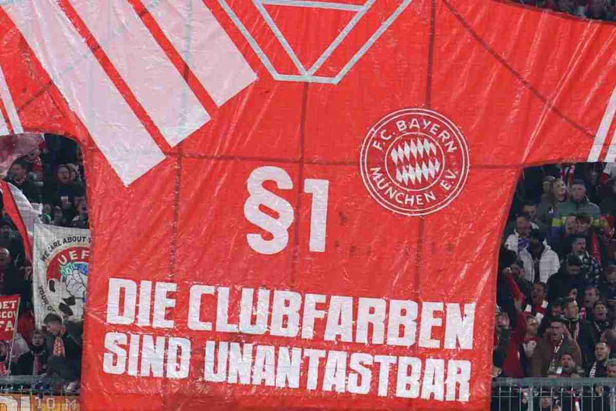 La scenografia dei tifosi del Bayern Monaco