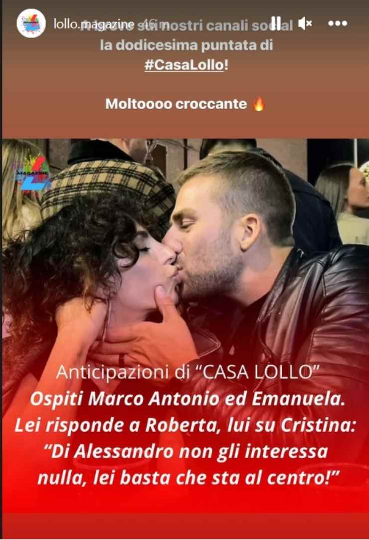 Marco antonio emanuela opinione roberta