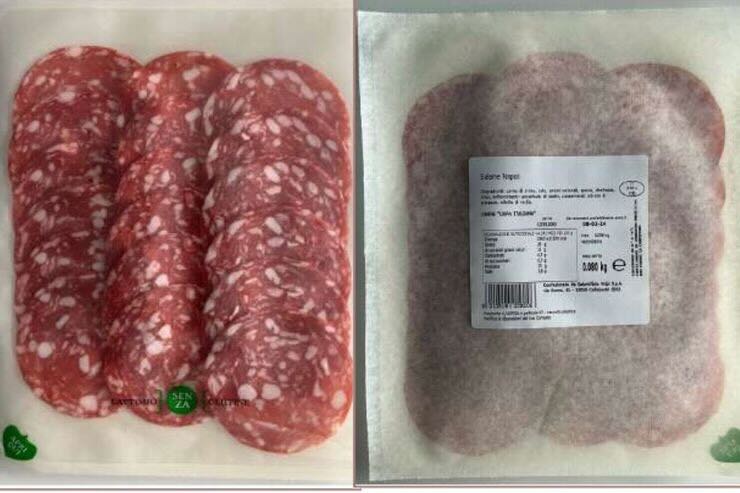 Salmonella: richiamati alcuni lotti di salame Napoli del Salumificio Volpi