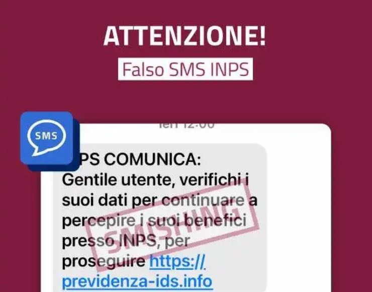 SMS INPS falso come difendersi dalle truffe 