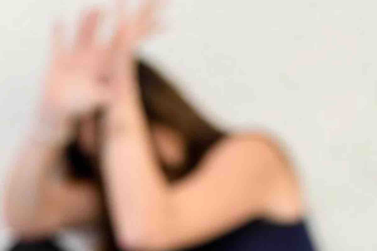 Donna vittima di violenza