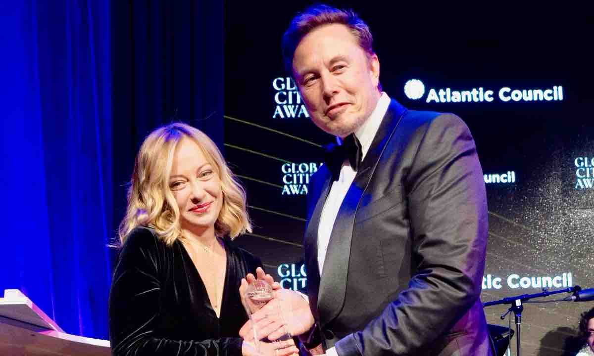 Giorgia Meloni Elon Musk