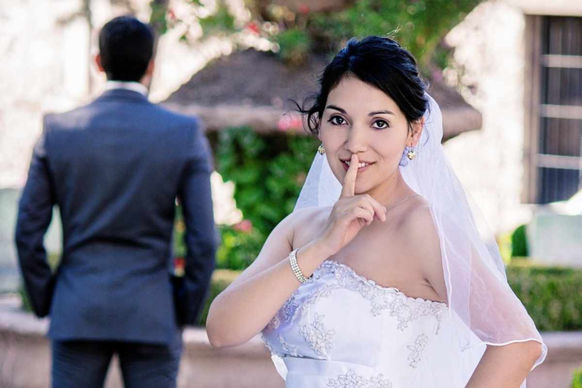 Due sposi nel giorno del matrimonio