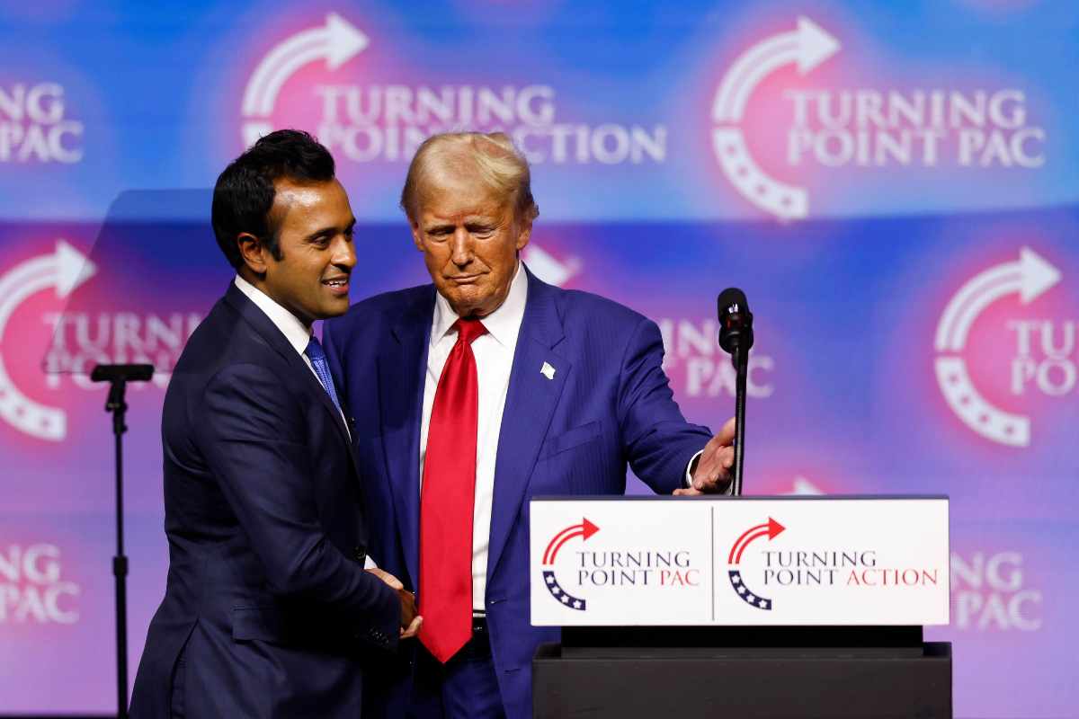 Vivek Ramaswamy insieme a Donald Trump