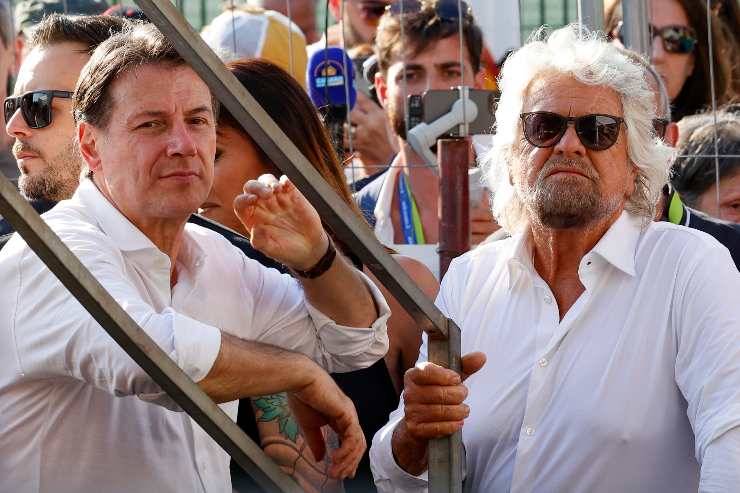 Giuseppe Conte e Beppe Grillo