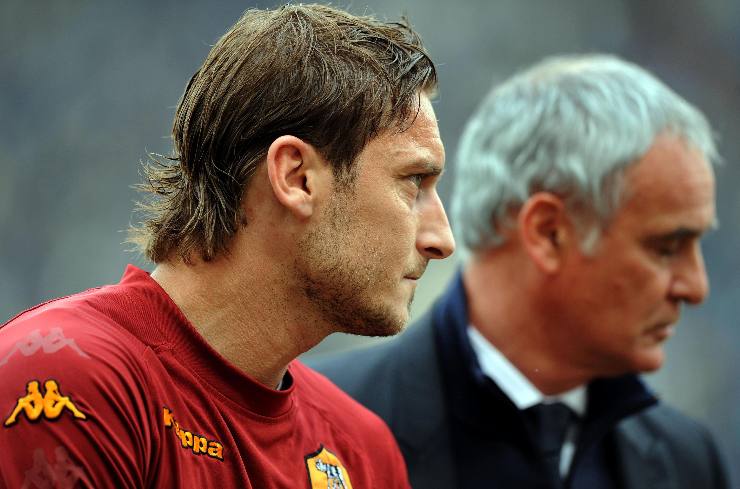 Francesco Totti e Claudio Ranieri