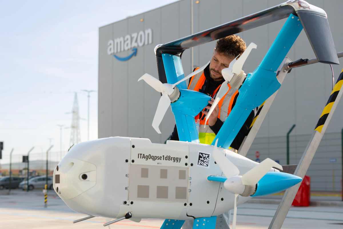 Il primo drone italiano di Amazon