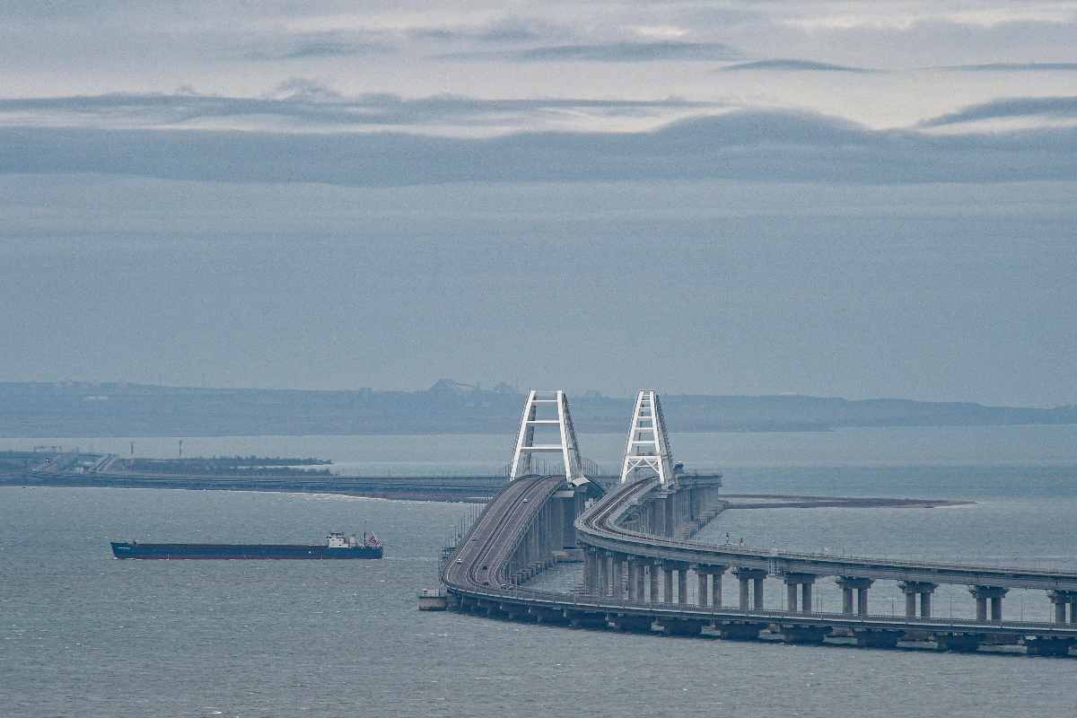 Il porto di Kerch nel Mar Nero