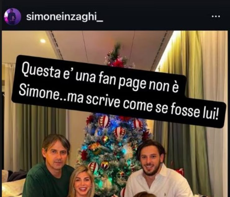 La famiglia Inzaghi nel Natale