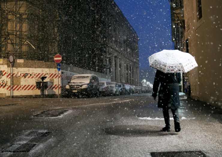 La pioggia mista a neve