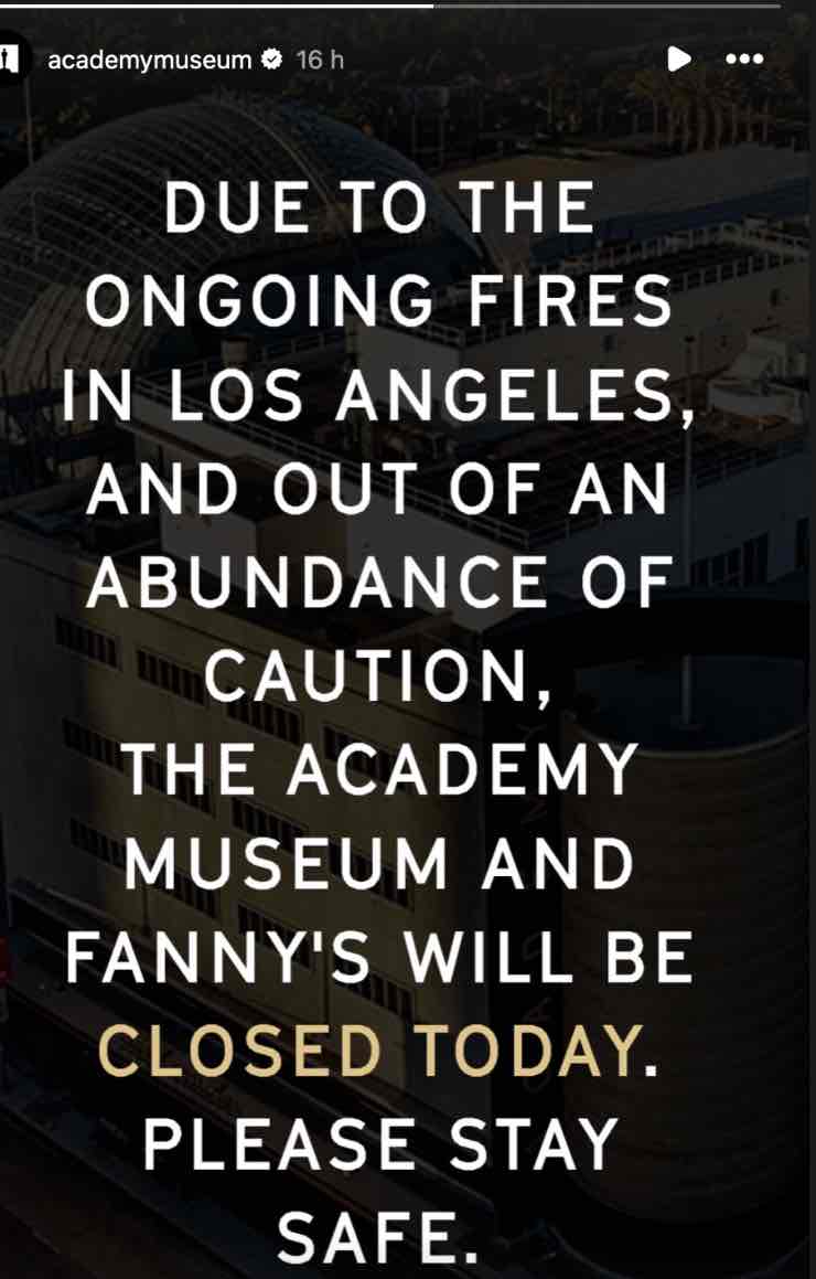 Oscar 2025 incendio Los Angeles