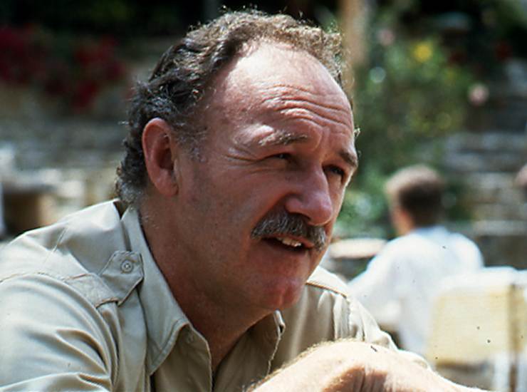 Gene Hackman sul set