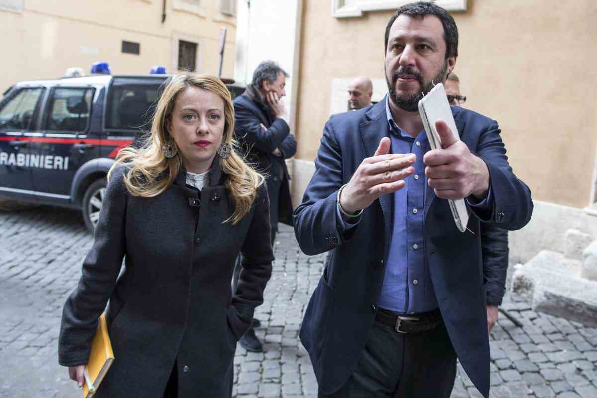 Meloni e Salvini 