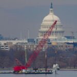 La fusoliera nel Potomac