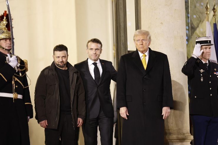 Zelensky, Macron e Trump